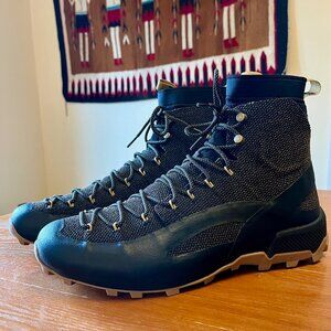 NAGLEV Men's Black and Tan Hiking Boots